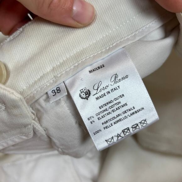 Loro Piana Ricky Ice Stretch Cotton Riding Pants Lambskin Women's 38 US 27 - Picture 5 of 13